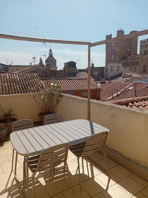 Studio Terrasse Vue Cathedrale 纳博讷 外观 照片